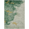Piper Looms Chantille Abstract ACN2108 Emerald Machine Washable Area Rug main image