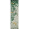 Piper Looms Chantille Abstract ACN2108 Emerald Machine Washable Area Rug Runner Main Image