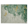 Piper Looms Chantille Abstract ACN2108 Emerald Machine Washable Area Rug Scatter Main Image