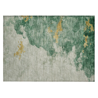 Piper Looms Chantille Abstract ACN2108 Emerald Machine Washable Area Rug Scatter Main Image