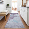 Piper Looms Chantille Abstract ACN2108 Lavender Machine Washable Area Rug Runner Lifestyle Image Feature