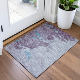 Piper Looms Chantille Abstract ACN2108 Lavender Machine Washable Area Rug Scatter Lifestyle Image Feature
