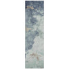 Piper Looms Chantille Abstract ACN2108 Seafoam Machine Washable Area Rug Runner Main Image