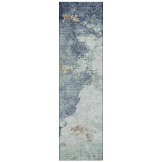 Piper Looms Chantille Abstract ACN2108 Seafoam Machine Washable Area Rug Runner Main Image