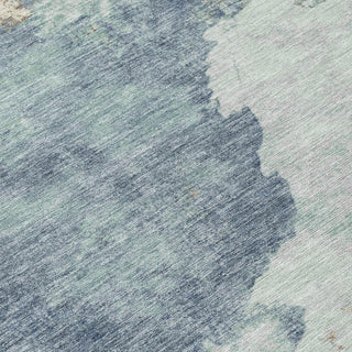 Piper Looms Chantille Abstract ACN2108 Seafoam Machine Washable Area Rug Swatch Image