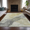 Piper Looms Chantille Abstract ACN2109 Beige Machine Washable Area Rug Lifestyle Image Feature