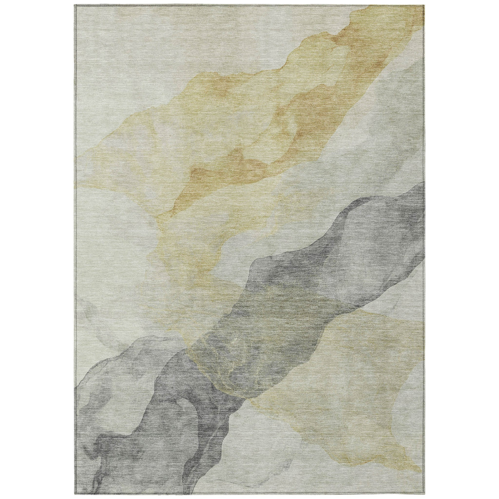 Piper Looms Chantille Abstract ACN2109 Beige Machine Washable Area Rug main image