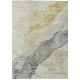 Piper Looms Chantille Abstract ACN2109 Beige Machine Washable Area Rug main image