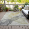 Piper Looms Chantille Abstract ACN2109 Beige Machine Washable Area Rug Outdoor Lifestyle Image Feature