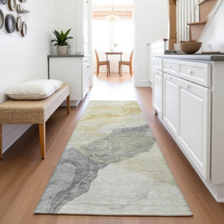 Piper Looms Chantille Abstract ACN2109 Beige Machine Washable Area Rug Runner Lifestyle Image Feature