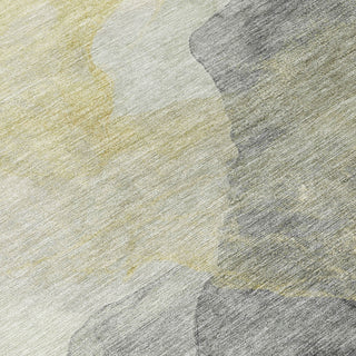 Piper Looms Chantille Abstract ACN2109 Beige Machine Washable Area Rug Swatch Image