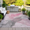 Piper Looms Chantille Abstract ACN2109 Blush Machine Washable Area Rug Outdoor Lifestyle Image Feature
