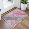 Piper Looms Chantille Abstract ACN2109 Blush Machine Washable Area Rug Scatter Lifestyle Image Feature