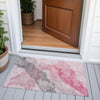 Piper Looms Chantille Abstract ACN2109 Blush Machine Washable Area Rug Scatter Outdoor Lifestyle Image Feature