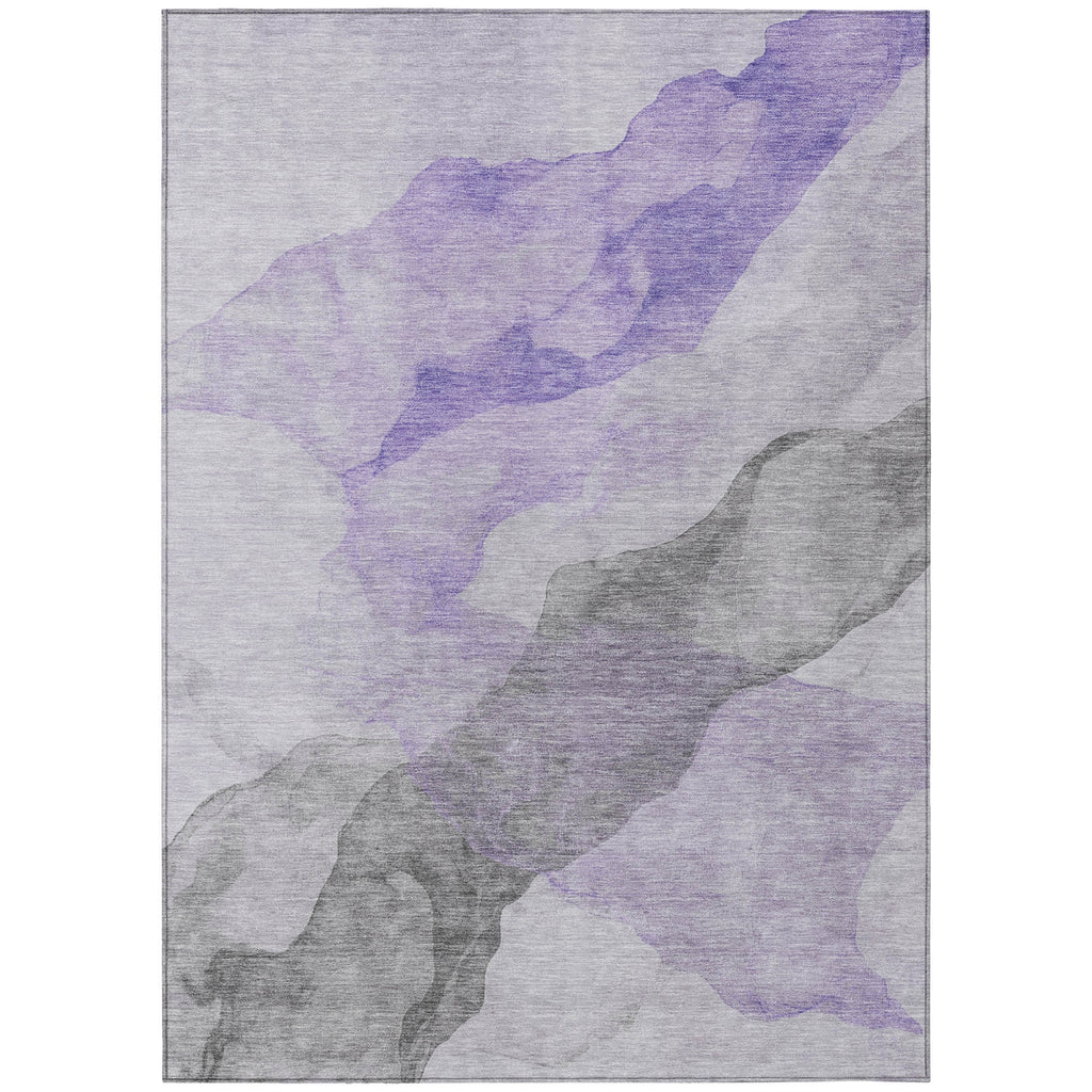 Piper Looms Chantille Abstract ACN2109 Lavender Machine Washable Area Rug main image