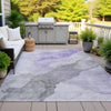 Piper Looms Chantille Abstract ACN2109 Lavender Machine Washable Area Rug Outdoor Lifestyle Image Feature