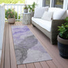 Piper Looms Chantille Abstract ACN2109 Lavender Machine Washable Area Rug Runner Outdoor Lifestyle Image Feature