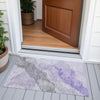 Piper Looms Chantille Abstract ACN2109 Lavender Machine Washable Area Rug Scatter Outdoor Lifestyle Image Feature