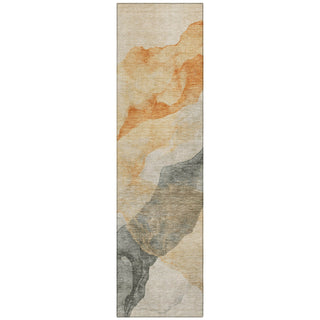Piper Looms Chantille Abstract ACN2109 Orange Machine Washable Area Rug Runner Main Image