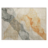 Piper Looms Chantille Abstract ACN2109 Orange Machine Washable Area Rug Scatter Main Image