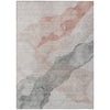 Piper Looms Chantille Abstract ACN2109 Salmon Machine Washable Area Rug main image