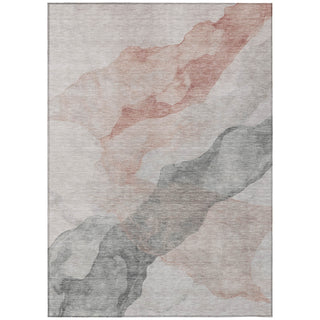 Piper Looms Chantille Abstract ACN2109 Salmon Machine Washable Area Rug main image