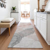 Piper Looms Chantille Abstract ACN2109 Salmon Machine Washable Area Rug Runner Lifestyle Image Feature