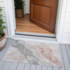 Piper Looms Chantille Abstract ACN2109 Salmon Machine Washable Area Rug Scatter Outdoor Lifestyle Image Feature