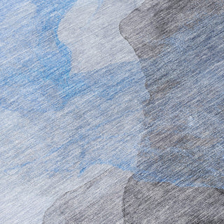 Piper Looms Chantille Abstract ACN2109 Sky Machine Washable Area Rug Swatch Image