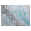 Piper Looms Chantille Abstract ACN2109 Teal Machine Washable Area Rug Scatter Main Image