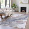 Piper Looms Chantille Abstract ACN2110 Blush Machine Washable Area Rug Lifestyle Image Feature