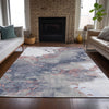 Piper Looms Chantille Abstract ACN2110 Blush Machine Washable Area Rug Lifestyle Image Feature
