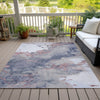 Piper Looms Chantille Abstract ACN2110 Blush Machine Washable Area Rug Outdoor Lifestyle Image Feature