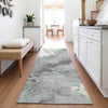 Piper Looms Chantille Abstract ACN2110 Green Machine Washable Area Rug Runner Lifestyle Image Feature