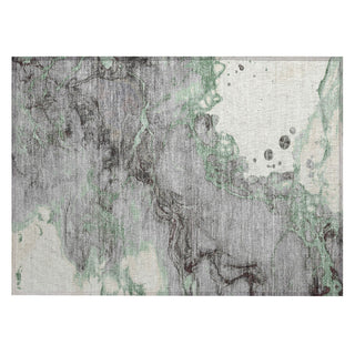 Piper Looms Chantille Abstract ACN2110 Green Machine Washable Area Rug Scatter Main Image
