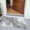 Piper Looms Chantille Abstract ACN2110 Green Machine Washable Area Rug Scatter Outdoor Lifestyle Image Feature