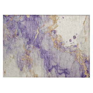 Piper Looms Chantille Abstract ACN2110 Purple Machine Washable Area Rug Scatter Main Image