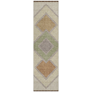 Piper Looms Chantille Geometric ACN2111 Brown Machine Washable Area Rug Runner Main Image