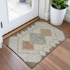 Piper Looms Chantille Geometric ACN2111 Brown Machine Washable Area Rug Scatter Lifestyle Image Feature