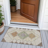 Piper Looms Chantille Geometric ACN2111 Brown Machine Washable Area Rug Scatter Outdoor Lifestyle Image Feature
