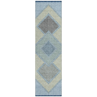 Piper Looms Chantille Geometric ACN2111 Denim Machine Washable Area Rug Runner Main Image