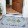 Piper Looms Chantille Geometric ACN2111 Denim Machine Washable Area Rug Scatter Outdoor Lifestyle Image Feature