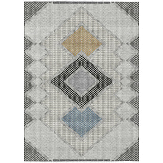 Piper Looms Chantille Geometric ACN2111 Gray Machine Washable Area Rug main image
