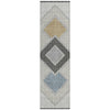 Piper Looms Chantille Geometric ACN2111 Gray Machine Washable Area Rug Runner Main Image