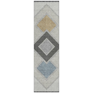Piper Looms Chantille Geometric ACN2111 Gray Machine Washable Area Rug Runner Main Image