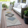 Piper Looms Chantille Geometric ACN2111 Gray Machine Washable Area Rug Runner Outdoor Lifestyle Image Feature
