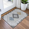 Piper Looms Chantille Geometric ACN2111 Gray Machine Washable Area Rug Scatter Lifestyle Image Feature