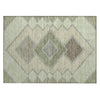 Piper Looms Chantille Geometric ACN2111 Green Machine Washable Area Rug Scatter Main Image