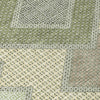 Piper Looms Chantille Geometric ACN2111 Green Machine Washable Area Rug Swatch Image