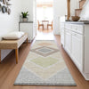 Piper Looms Chantille Geometric ACN2111 Pewter Machine Washable Area Rug Runner Lifestyle Image Feature
